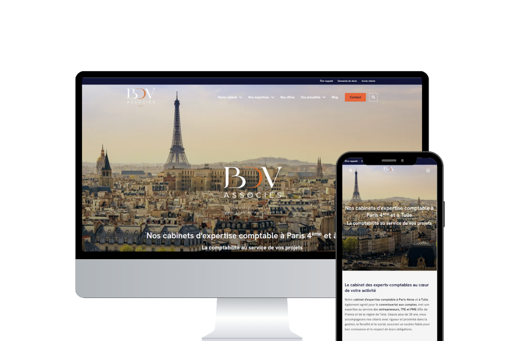 prévisualisation du site format bureau et mobile